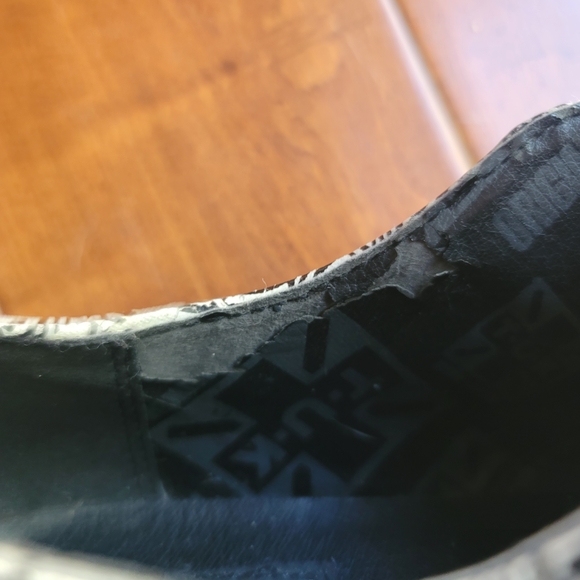 T.U.K Black And White Platform Creepers Size 7 - Picture 8 of 12